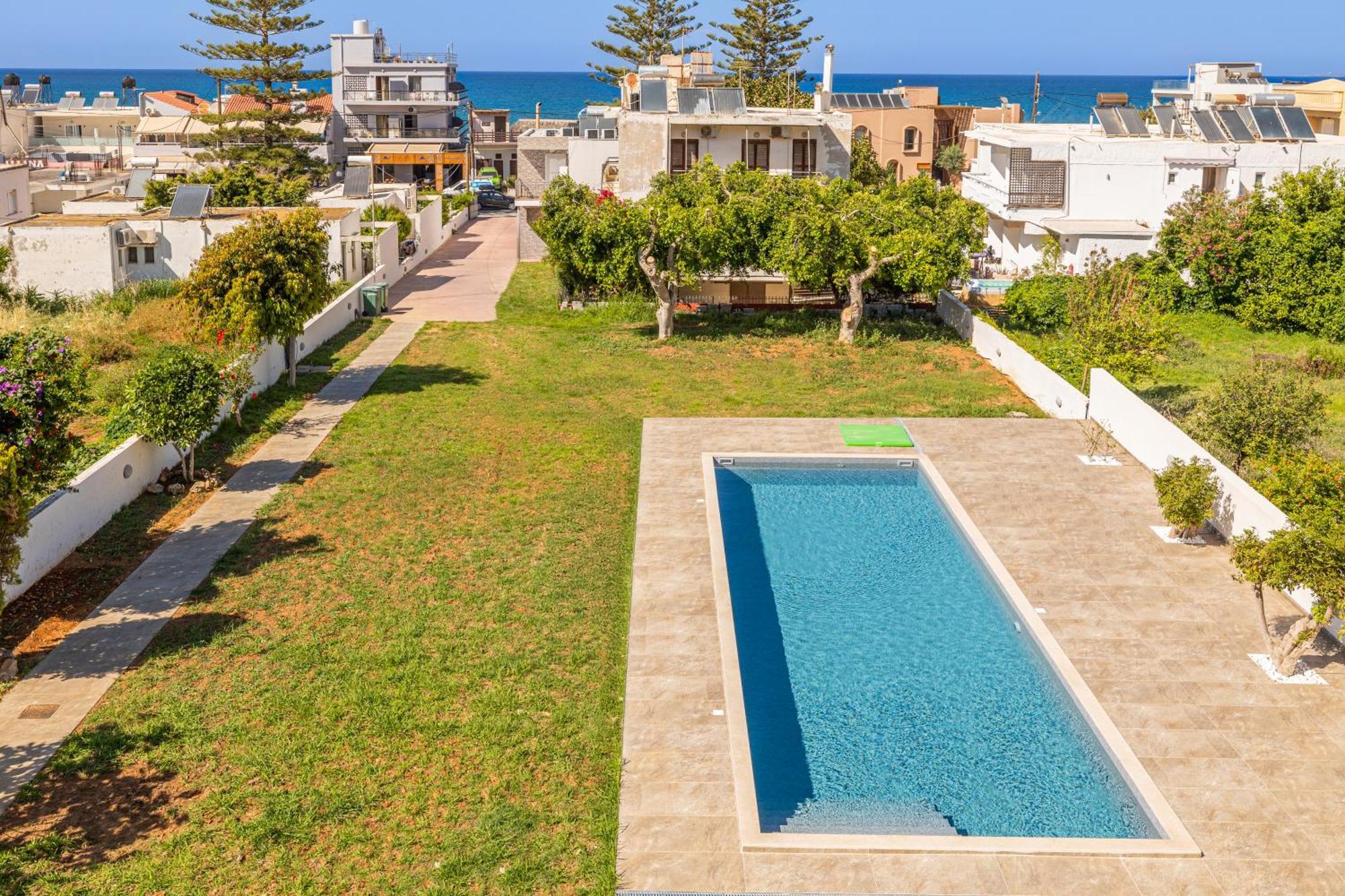 Christine Seaside Apartments In Chania Sztalósz Kültér fotó